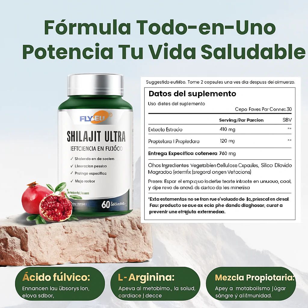 Shilajit Ultra Original, el secreto de los hombres que rinden al máximo.