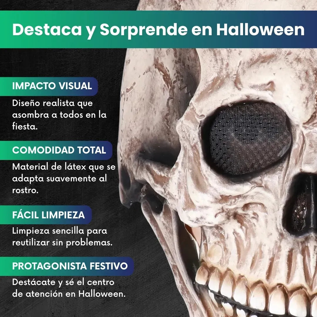 Máscara Calavera Realista para Halloween