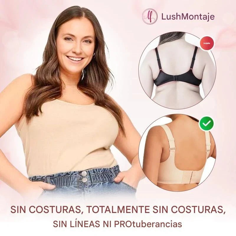 🎀 Sujetador Push-Up Sin Aros – Lifting que Realza tu Silueta