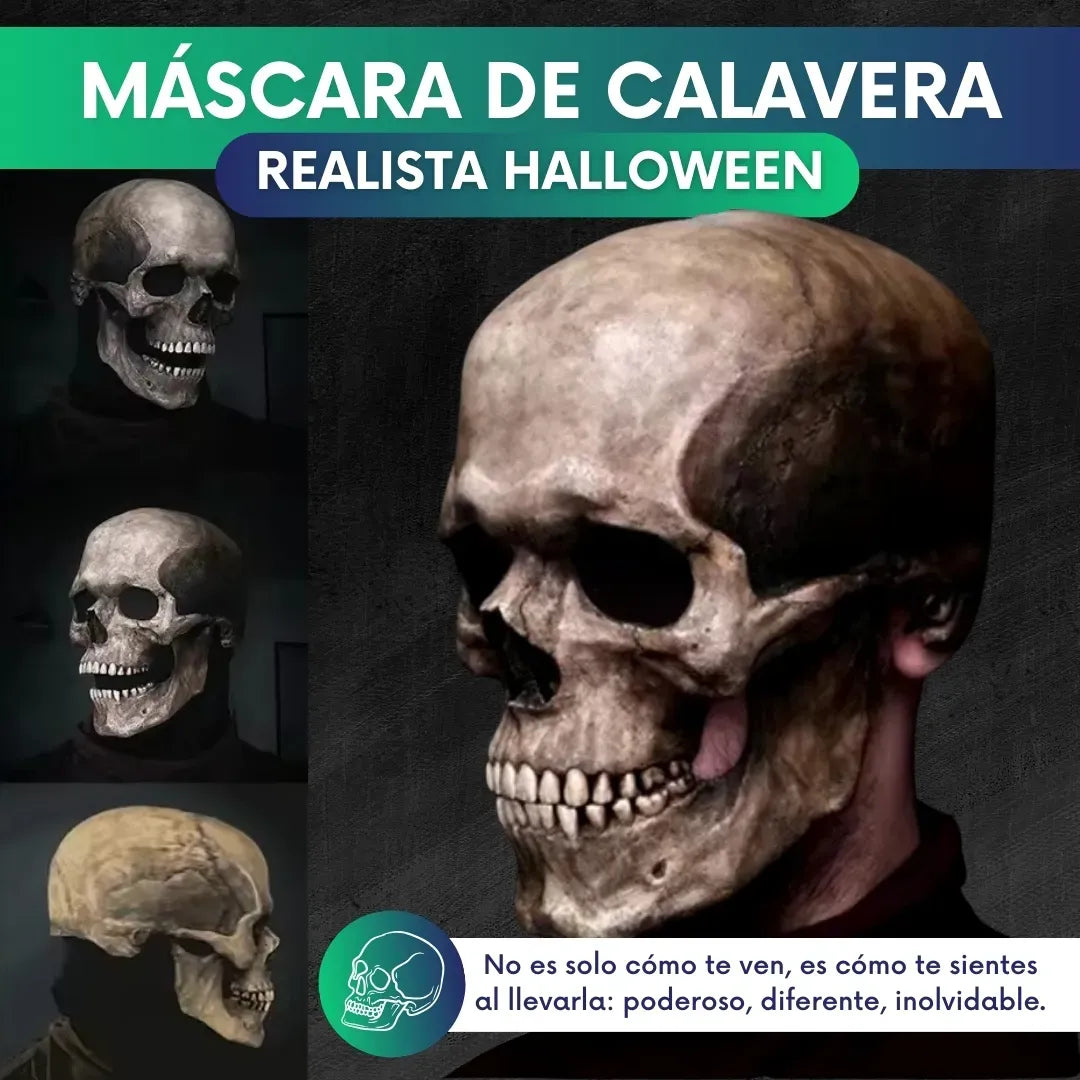 Máscara Calavera Realista para Halloween